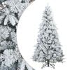 vidaXL &Aacute;rvore de Natal Artificial Articulada Nevado Flocked Branco