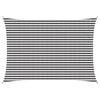 vidaXL Vela de Sombra 3,5 x 4,5 m HDPE Retangular Antracite e Branco