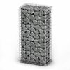 vidaXL Cesto gabi&atilde;o arame galvanizado 100 x 50 x 30 cm