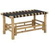 vidaXL Banco de jardim 80 x 38 x 40 cm Bambu Natural Retangular