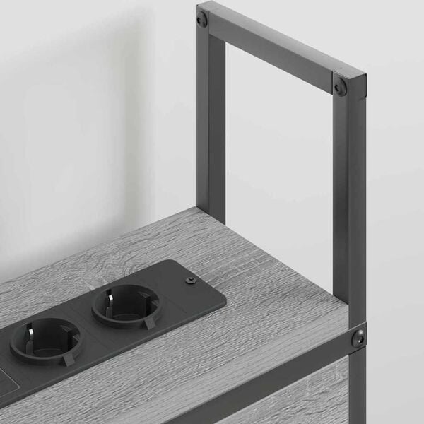 vidaXL Cabeceira de Armazenamento com Esta&ccedil;&atilde;o de Carregamento