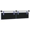 vidaXL Cabeceira Suspensa Azul Jeans 210 x 55 x 7 cm tecido