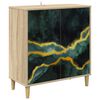 vidaXL Buffet WIJHE Sonoma 69 x 33 x 75 cm Derivados de Madeira