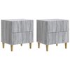 vidaXL Arm&aacute;rio de Cabeceira 2 pcs Sonoma Cinzento 43 x 34,5 x 48 cm