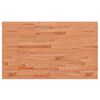 vidaXL Bancada para casa de banho 100x60x1,5 cm madeira de faia maci&ccedil;a