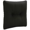 vidaXL Almofada de encosto PUTTEN 100% Poli&eacute;ster Preto 40 x 40 x 10 cm