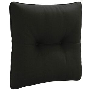 vidaXL Almofada de encosto PUTTEN 100% Poli&eacute;ster Preto 40 x 40 x 10 cm