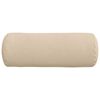 vidaXL Almofadas de Apoio 2 pcs Creme &Oslash; 25 x 70 cm