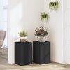 vidaXL Suportes p/ plantas 2 pcs 30x30x50 cm derivados madeira preto