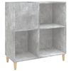 vidaXL Arm&aacute;rio p/ discos 84,5x38x89 cm derivados madeira cinza-cimento
