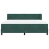 vidaXL Cama Box com colch&atilde;o Verde-escuro 180 x 200 cm Veludo