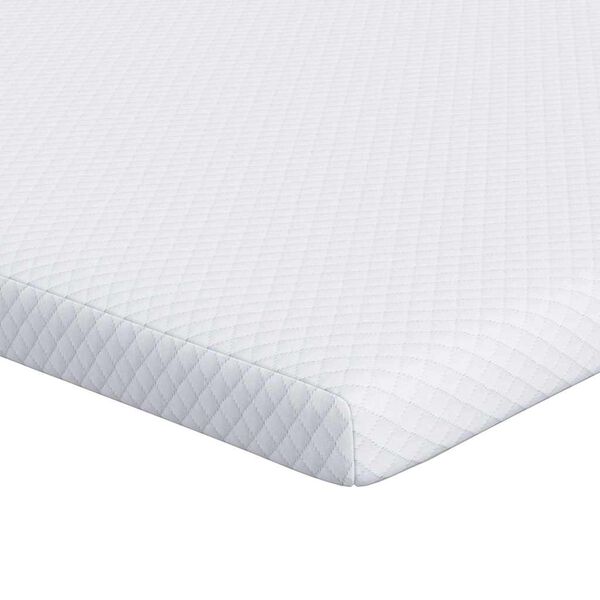 vidaXL Topper de Colch&atilde;o Branco 200 x 200 cm Tecido Jacquard