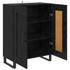vidaXL Buffet Carvalho Preto 69,5 x 34 x 90 cm