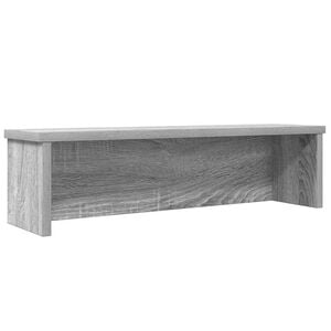 vidaXL Rack cozinha empilh&aacute;vel preto 50x15x16 cm madeira engenheirada