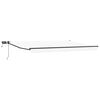 vidaXL Toldo retr&aacute;til manual com LEDs Branco 4 x 2 m