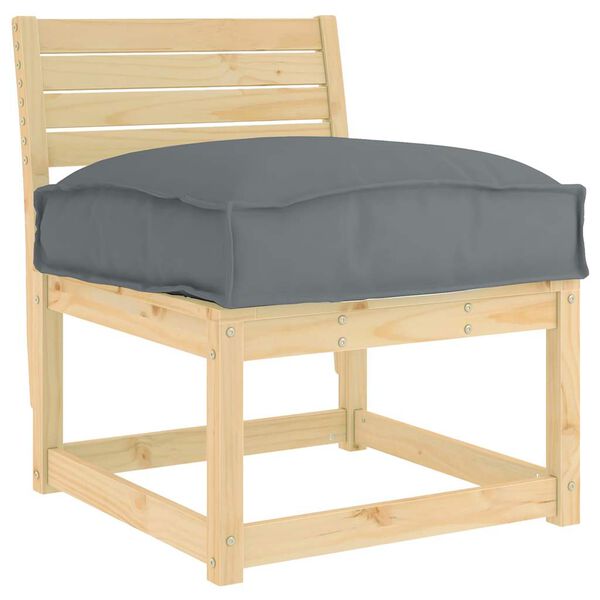 vidaXL Almofada Antracite 60 x 40 x 8 cm Tecido Oxford