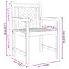 vidaXL Cadeira de Jardim 2 pcs 60 x 58 x 90 cm Madeira de Teca S&oacute;lida