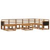 vidaXL Conjunto de Sof&aacute;s para Exterior 9 pcs Natural