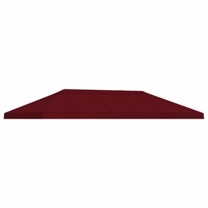 vidaXL Capa de Cobertura de Gazebo 6 x 3 m Borgonha Poli&eacute;ster 190
