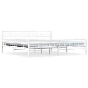 vidaXL Estrutura de cama 200x200 cm metal branco