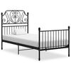 vidaXL Estrutura de cama 90x200 cm metal preto