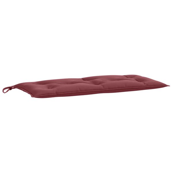 vidaXL Almofad&atilde;o banco jardim 100x50x7cm mesclado vermelho tinto