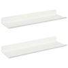 vidaXL Prateleira Flutuante 2 unid. Branco 30 x 9 x 2,5 cm A&ccedil;o