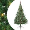 vidaXL &Aacute;rvore de Natal Artificial Pr&eacute;-iluminada Verde 240 cm PVC