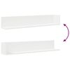 vidaXL Estantes parede 2pcs 100x16,5x16,5 cm derivados madeira branco