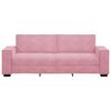 vidaXL Sof&aacute; de 3 lugares 180 cm veludo rosa