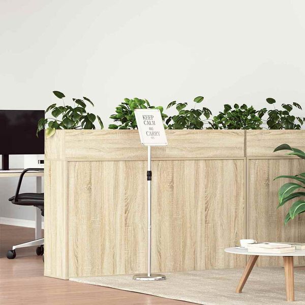 vidaXL Displays de Feira Prateado 25 x 25 x 125 cm Alum&iacute;nio