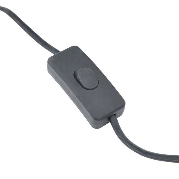 vidaXL Candeeiro de p&eacute; 52 cm E27 salgueiro preto