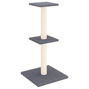 vidaXL &Aacute;rvore p/ gatos c/ postes arranhadores sisal 73 cm cinza-escuro