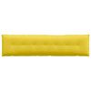 vidaXL Travesseiro para Costas Amarelo Claro 200 x 19 x 50 cm tecido