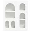 vidaXL Arm&aacute;rio suspenso Branco Brilhante 59 x 20 x 71.5 cm