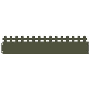 vidaXL Delimitadores de relvado 10 unid. 103 x 0,05 x 22 cm A&ccedil;o