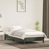 vidaXL Estrutura de cama sem colchão 90x200 cm veludo verde-escuro