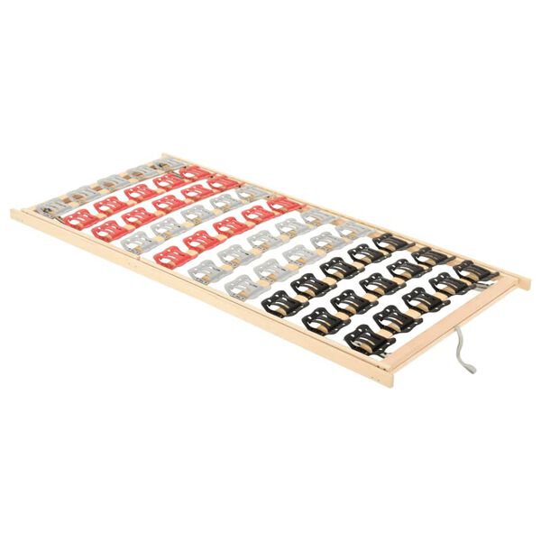 vidaXL Estrutura cama c/ 12 ripas cabeceira/p&eacute;s ajust&aacute;veis 80x200 cm