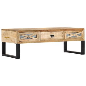 vidaXL Mesa de centro 110x50x38 cm madeira de mangueira maci&ccedil;a