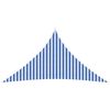 vidaXL Vela de Sombra 4,5 x 4,5 x 4,5 m HDPE Triangular Azul e Branco