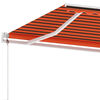 vidaXL Toldo autom&aacute;tico independente 450x300 cm laranja e castanho