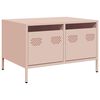 vidaXL M&oacute;vel de TV 68x50x43,5 cm a&ccedil;o laminado a frio rosa