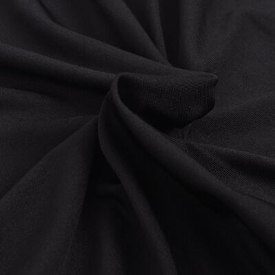 vidaXL Capa de sofá elástica de jersey de poliéster, preto