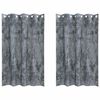 vidaXL Cortinas de Veludo 2 pcs Cinza Prata 175 x 140 cm Veludo