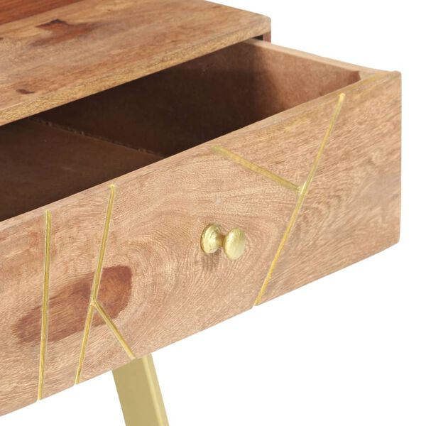 vidaXL Mesa de centro 95x50x42 cm madeira maci&ccedil;a