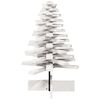 vidaXL &Aacute;rvore Natal decorativa 80 cm madeira de pinho maci&ccedil;a branco