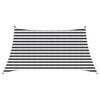 vidaXL Vela de Sombra 3 / 4 x 2 m HDPE Retangular Antracite e Branco