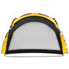 vidaXL Tenda festas com LED e 4 paredes laterais 3,6x3,6x2,3 m amarelo