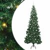 vidaXL &Aacute;rvore de Natal artificial de canto Verde 240 cm PVC e Metal
