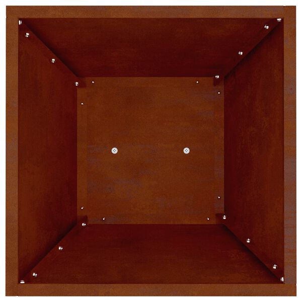 vidaXL Vaso de Pilar 2 pcs Prateado 35 x 35 x 73 cm